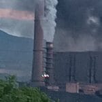 Пожар в трафопост на ТЕЦ Бобов дол, реагирали противопожарни екипи