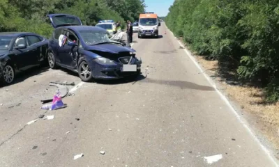 Полицейски патрул на място на катастрофа по пътя Велико Търново – Русе