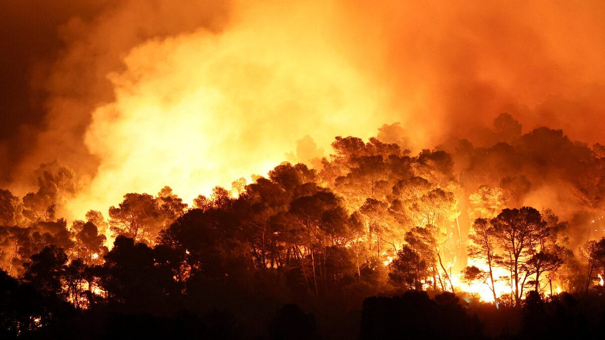 Пожар в землището на Угърчин – гасене на сухи треви и храсти