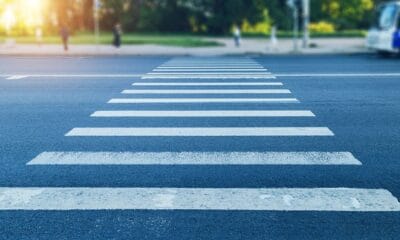 Полицейска кола на мястото на инцидент с блъснат пешеходец във Враца.