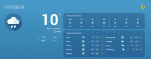 прогноза за времето за плевен 08.10