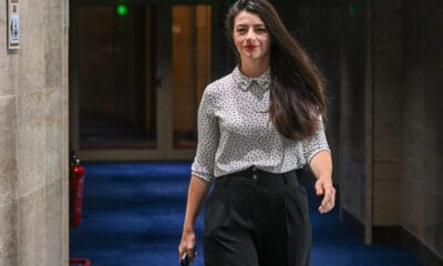 Лена Бориславова пред Софийския районен съд след решението по делото „Корал“