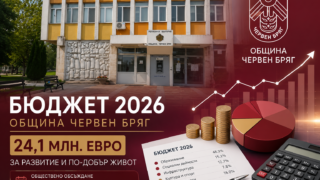 Бюджет на Община Червен бряг 2026 и сравнение с Луковит и Кнежа